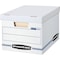 Bankers Box Stor/File Boxes, w/Lid, Ltr/Lgl, 12"x15"x10", 20/CT, White PK FEL0070333 - alternate 5
